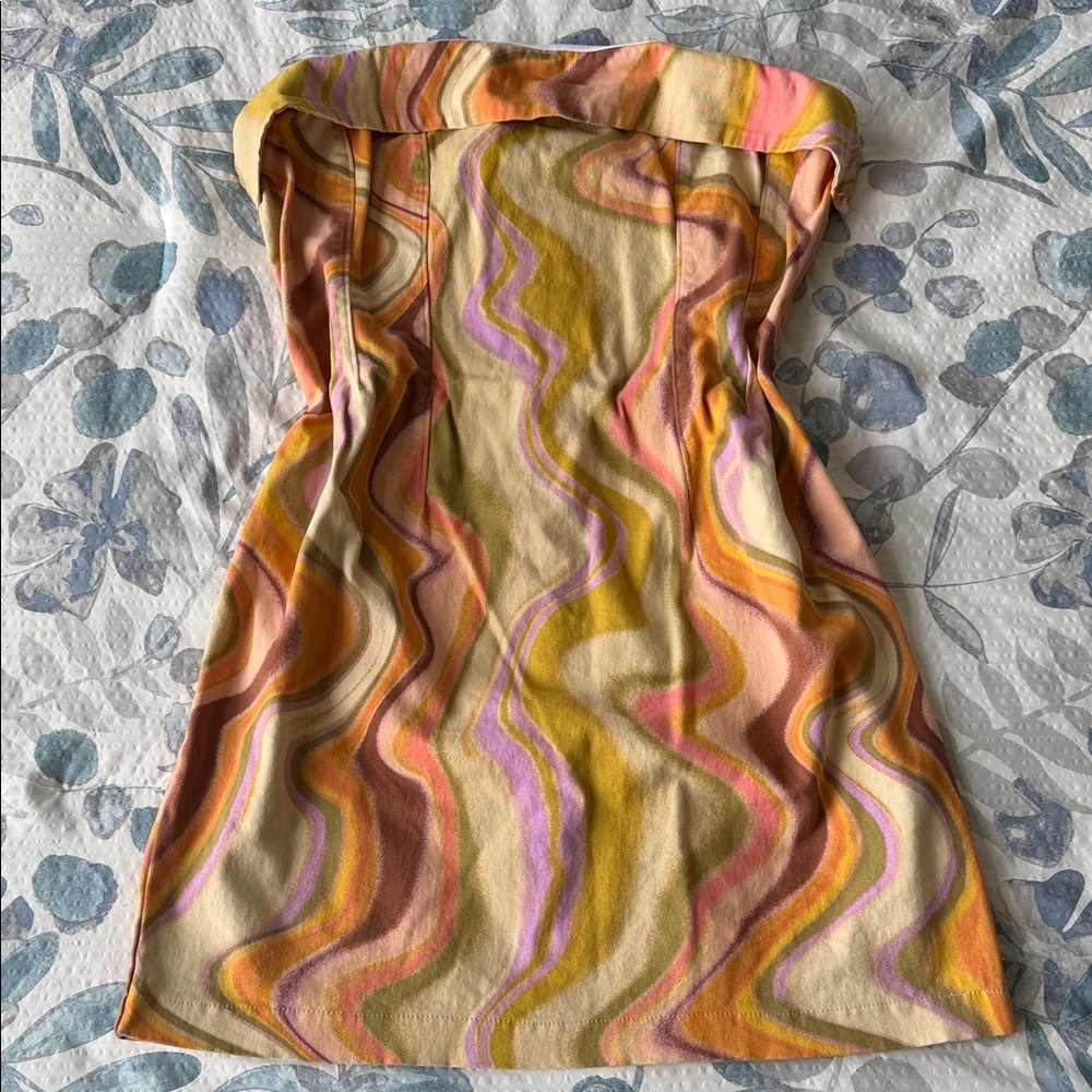 Wild Fable Multicolor Strapless Dress
